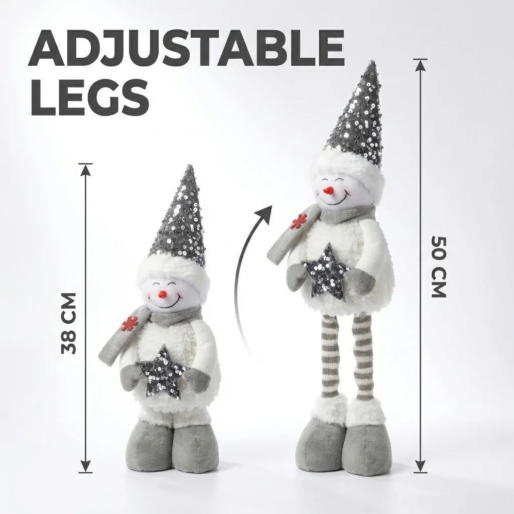 Boneco de Natal Genérica Estatueta Decoração de Natal Retrátil Novidade Esticável