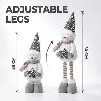 Boneco de Natal Genérica Estatueta Decoração de Natal Retrátil Novidade Esticável