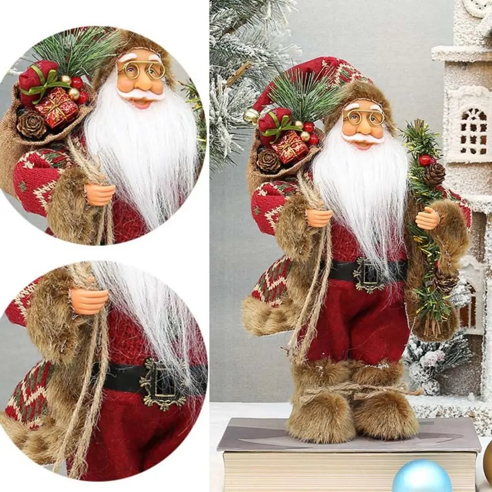 Boneco Papai Noel estatueta de papai Noel boneca de papai artesanato 30CM*18CM*10CM