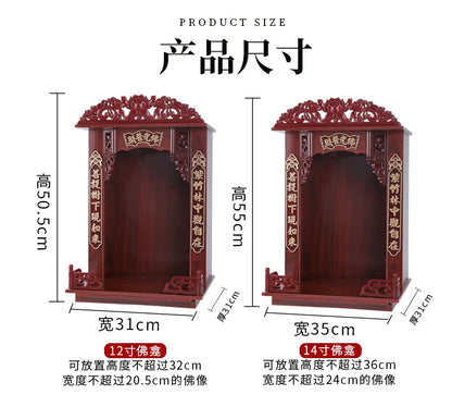 Prateleira de Altar de Buda Deus da Riqueza Oferecendo Mesa para a Mesa Caixa Incenso