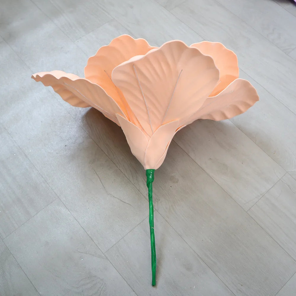 Simulação Peônia Flor , Foto Adereços Janela Exibição Artificial e Gigante 50cm Flores