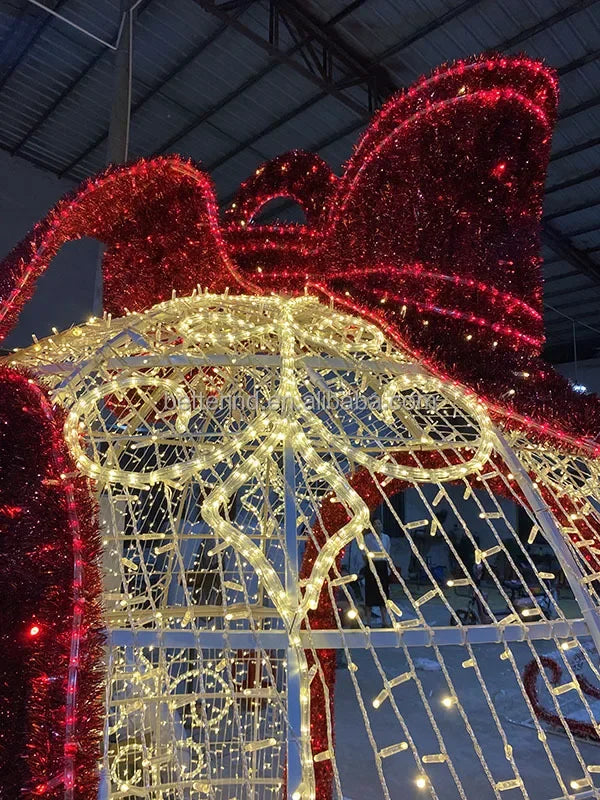 Bola de Natal  Shopping Grande LED Exterior Metal Decorativa Arco decorativo de Natal 3m