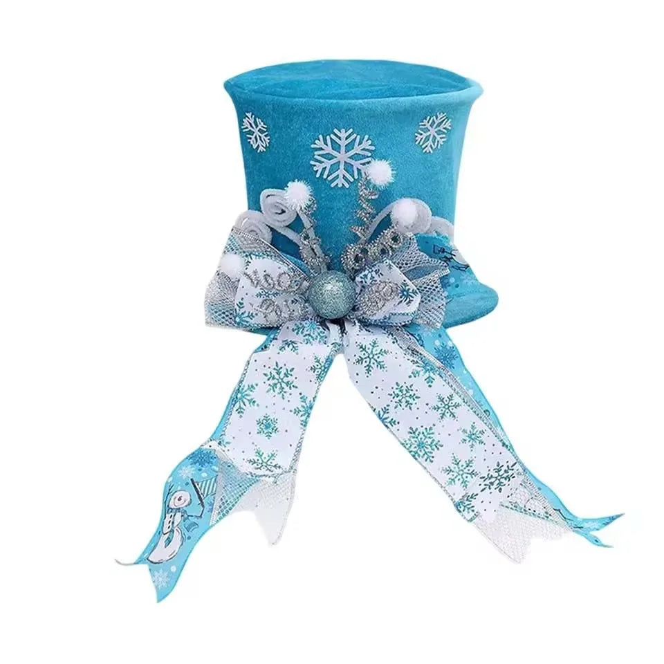 Topo de Árvore de Natal Chapéu de Árvore de Natal de Bengala Doce, Chapéu de Topo de Árvore Vermelho
