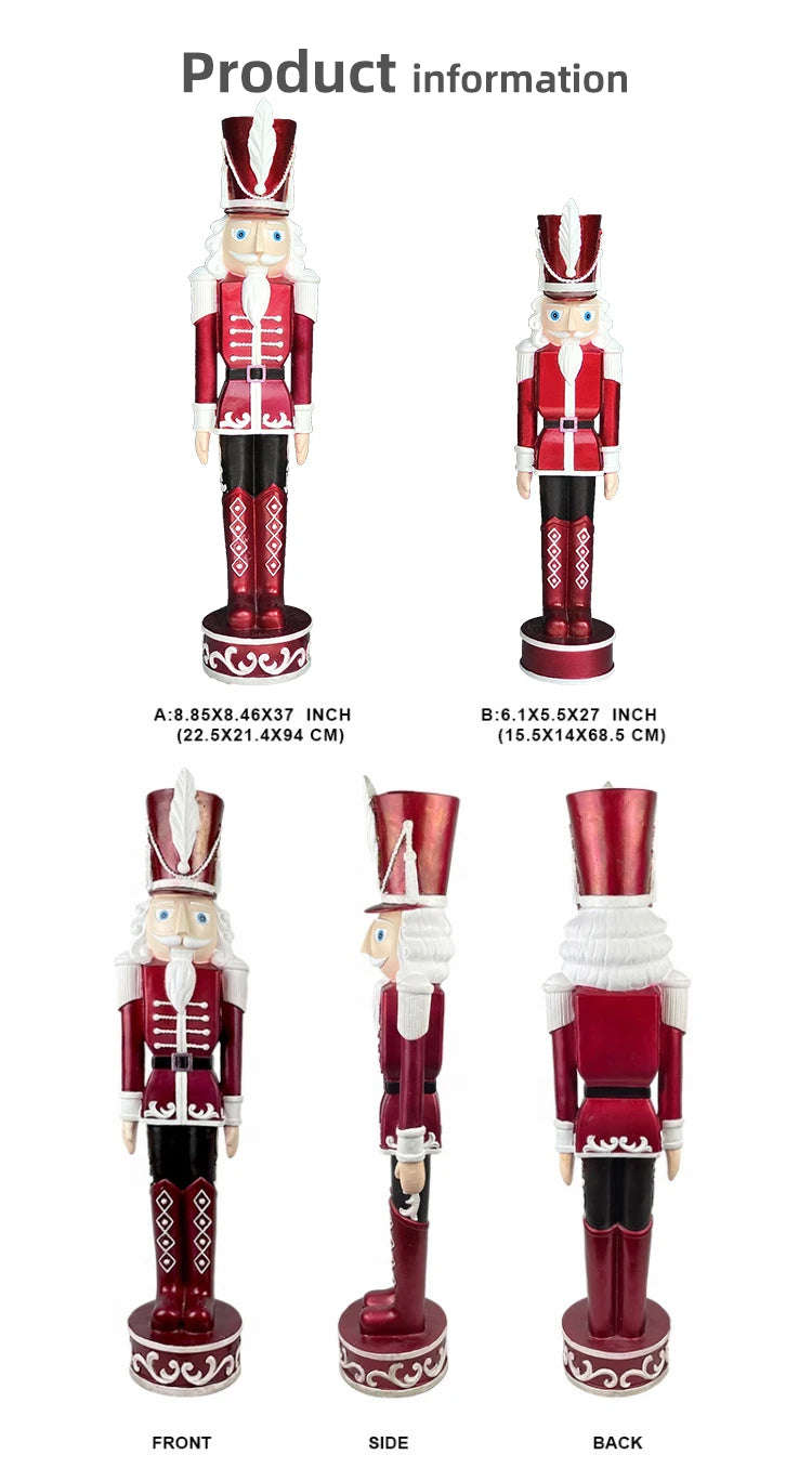 Quebra-nozes Estatueta Estátua Shopping 22.5*21/4*94 CM" Auto Resina Decoração Natal