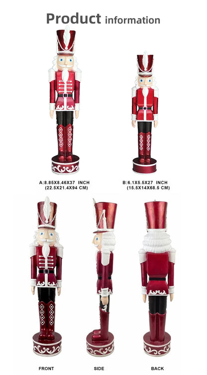 Quebra-nozes Estatueta Estátua Shopping 22.5*21/4*94 CM" Auto Resina Decoração Natal