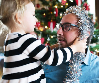 Kit 1 até 20 Festão Metalizado 20 peças Fitas 1cm X 30 Metros Decoração Natalina Enfeite