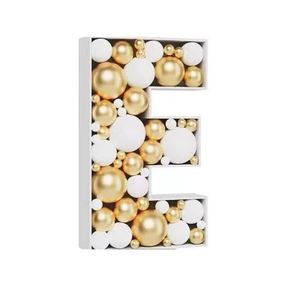 Letras Gigante Moldura para balões, moldura de mosaico de 73 cm, balões reutilizáveis