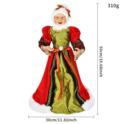 Bonecos de Natal Papai e Mamãe Noel Casal Papai Noel e Mamãe Noel Confeiteiro Gourmet