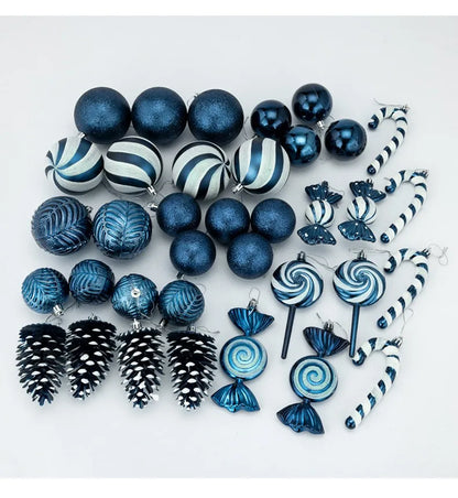 Bola de natal 36 peças enfeites de bola de Natal em formato especial, decoração de festa