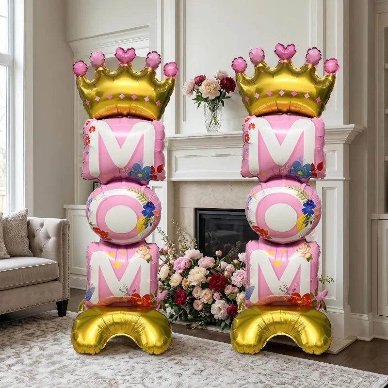 Balão Dia das Mães e Pai Balões metalizados para o aniversário do papai, balões decoração