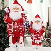 Carregar imagem no visualizador da galeria, Papai noel em pé com malha vermelha
