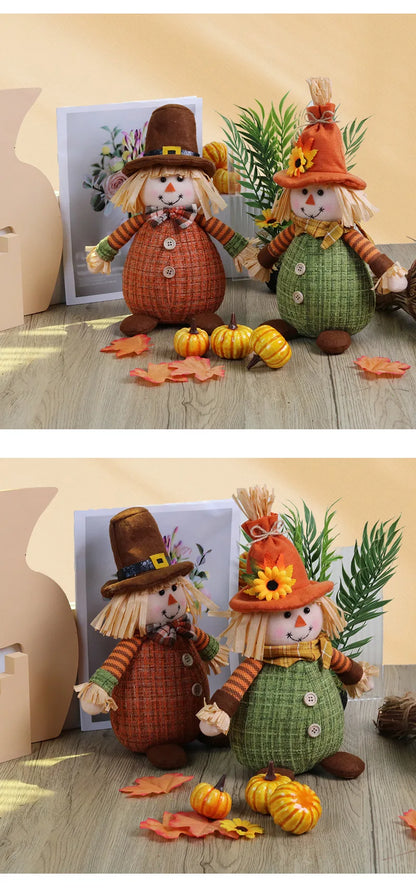 Espantalho Palha Sentado Decorativo Para Mesa Junino, Arraiá, Festa Junina 34cm*13.5 Pol.