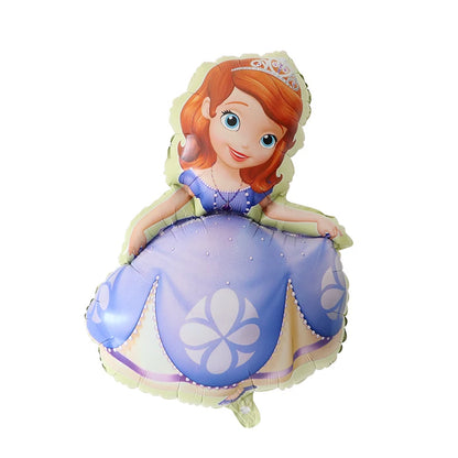 Disney princesa sofia conjunto de balão folha menina festa decoração hélio