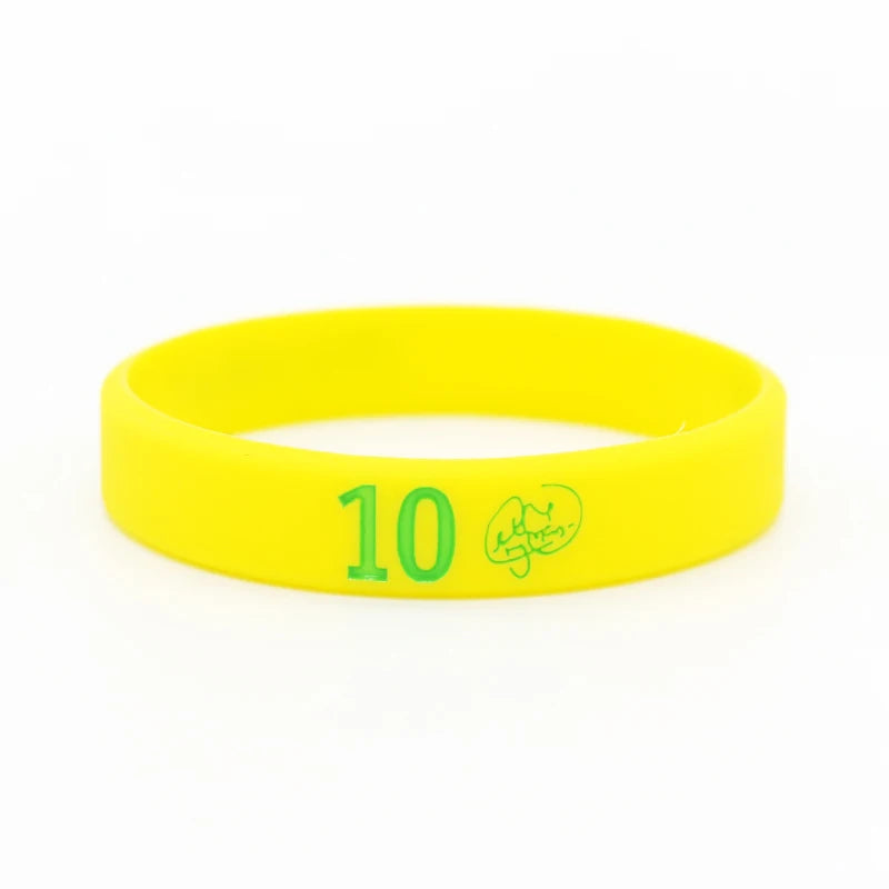 Pulseira de Copa do Mundo Pulseira esportiva silicone futebol futebol motivacional fitness