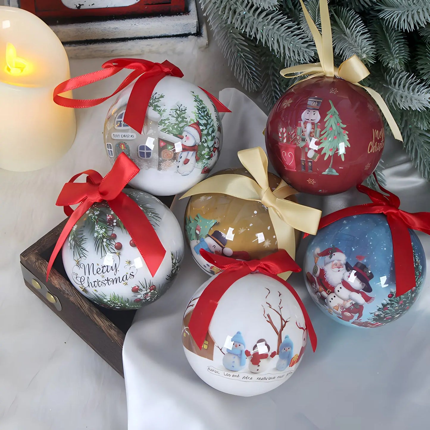 Bola de Natal para Lembrancinhas de Festa 1 Peças de Enfeites Bola Natal Lembrancinhas