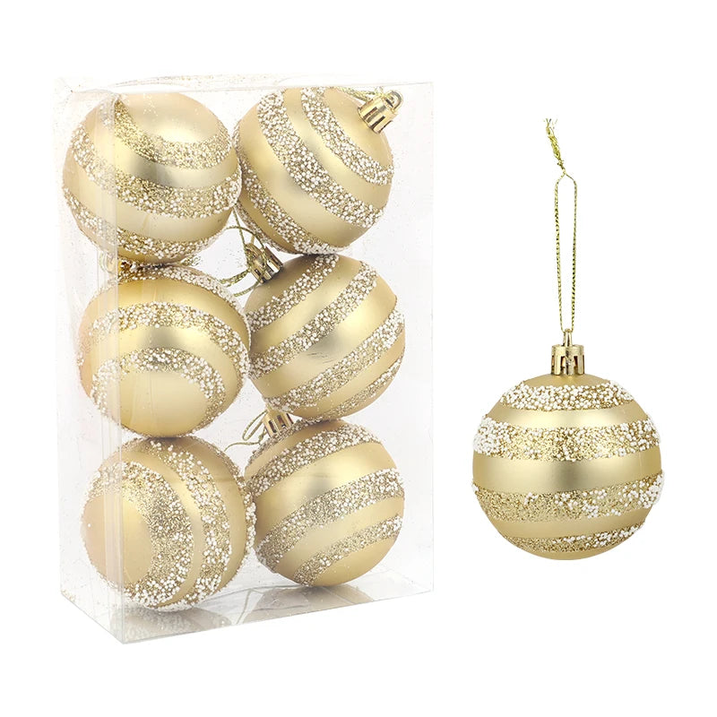 Bola de natal glitter Conjunto de 24 peças de decorações de Natal com bolas Natal  bolas