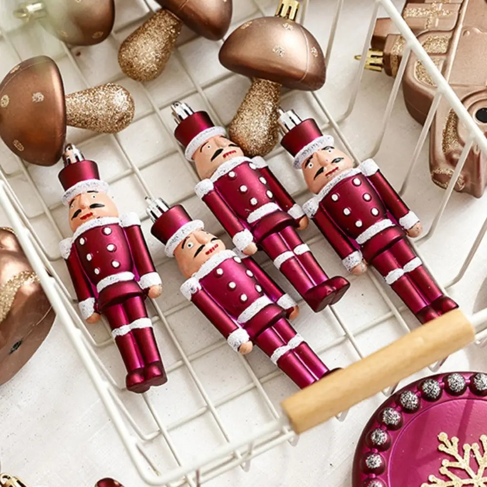 Kit enfeites coloridos árvore de Natal Pingentes De Enfeites De Natal De Plástico Decoração