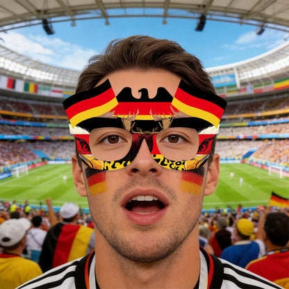 Óculos Sol Bandeira Copa do Mundo 1 Peça Decorações Para Festa Com Tema De  Futebol
