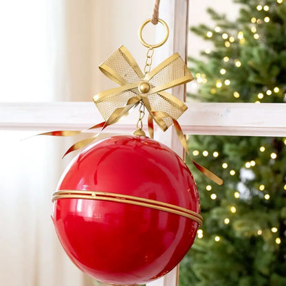 Sino de Ferro Forjado para Árvore de Natal Estilo Rústico