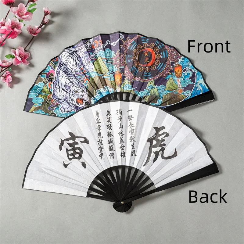 Leque de mão chinês leque dobrável chinês decoração da cultura chinesa decoração retrô