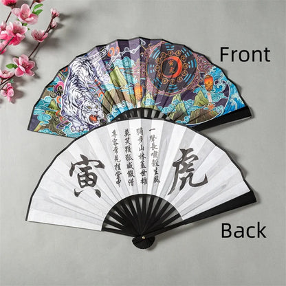 Leque de mão chinês leque dobrável chinês decoração da cultura chinesa decoração retrô