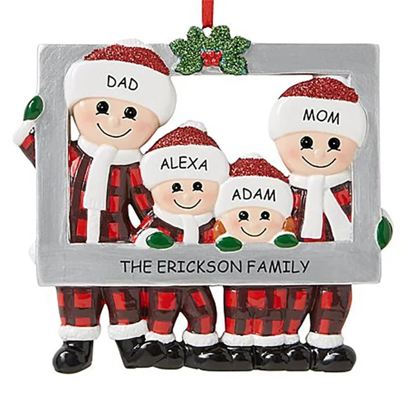 Porta-Retrato Árvore de Natal Enfeite de Natal Personalizado em Formato de Porta-Retrato 7.8cm*7.7cm