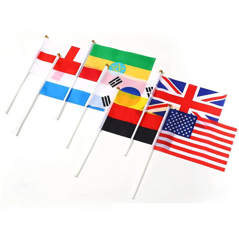 Conjunto de bandeiras de palito mundial internacional de 226 países, pequenas bandeiras