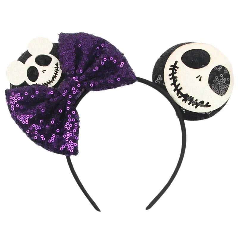 Tiaras Acessórios Disney Conjunto de 1 tiaras com orelhas rato para o Halloween, lantejoulas