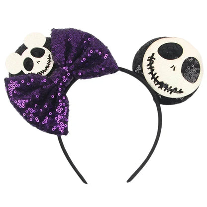 Tiaras Acessórios Disney Conjunto de 1 tiaras com orelhas rato para o Halloween, lantejoulas