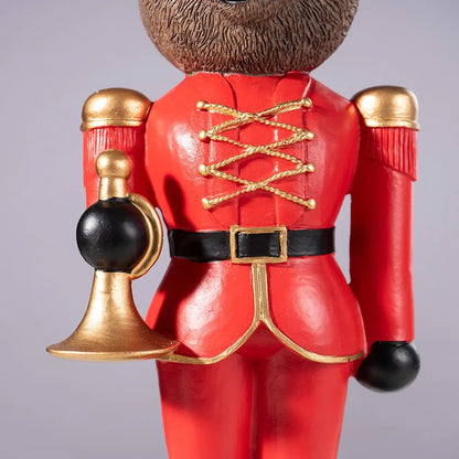 Urso quebra-nozes soldado de Natal Soldado Quebra-Nozes Estilo Urso de Madeira de Natal