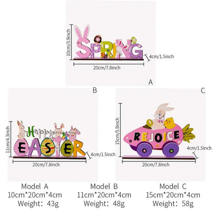 Carrinho de páscoa MDF mão flores primavera flor, placa bloco de MDF, 15 x 20, decoração