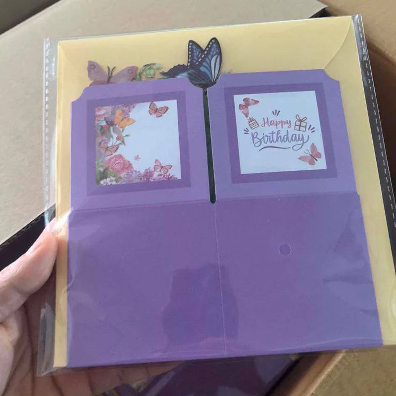 Cartão pop-up floral 3D "Dia das Mães" com envelope – Para aniversários, agradecimento