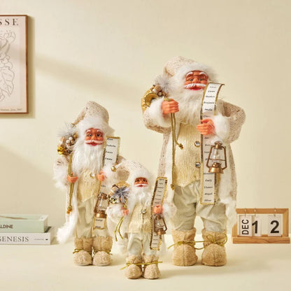 Boneco Papai Noel decoração de papai Noel em pé figura de papai Noel, 45cm
