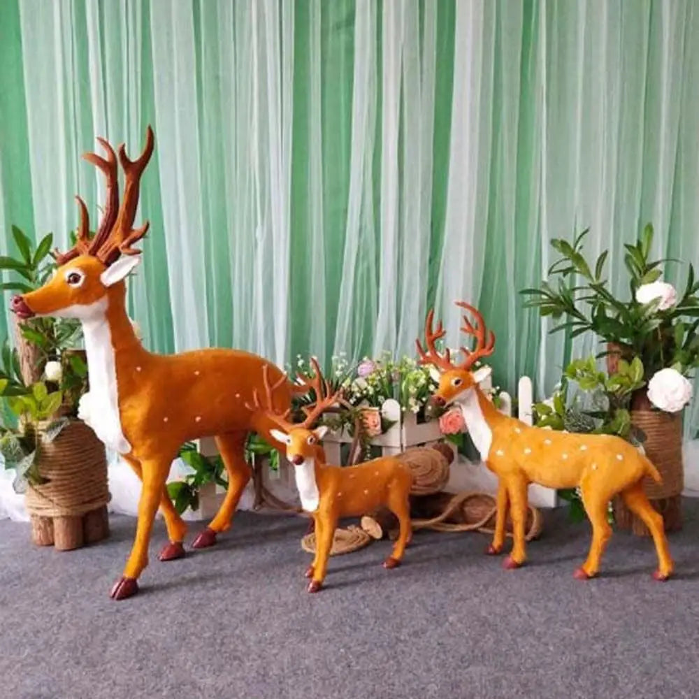 Decoração genéricas de rena de natal, estatueta de alce, lembrancinhas, escultura animal