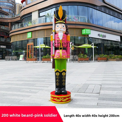 Quebra Nozes Natal Soldado Natal 45CM*40CM*180CM Grande Luzes Enfeite Shopping