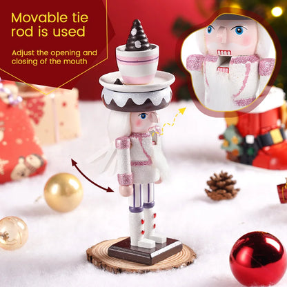 Soldado quebra-nozes de madeira natal quebra-nozes ornamento fantoche artesanato