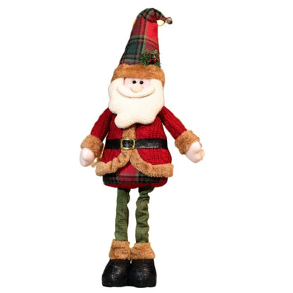 Papai Noel Decorativo Natal Enfeites de Natal de Retrátil, Boneco de neve, Alce, Papai noel