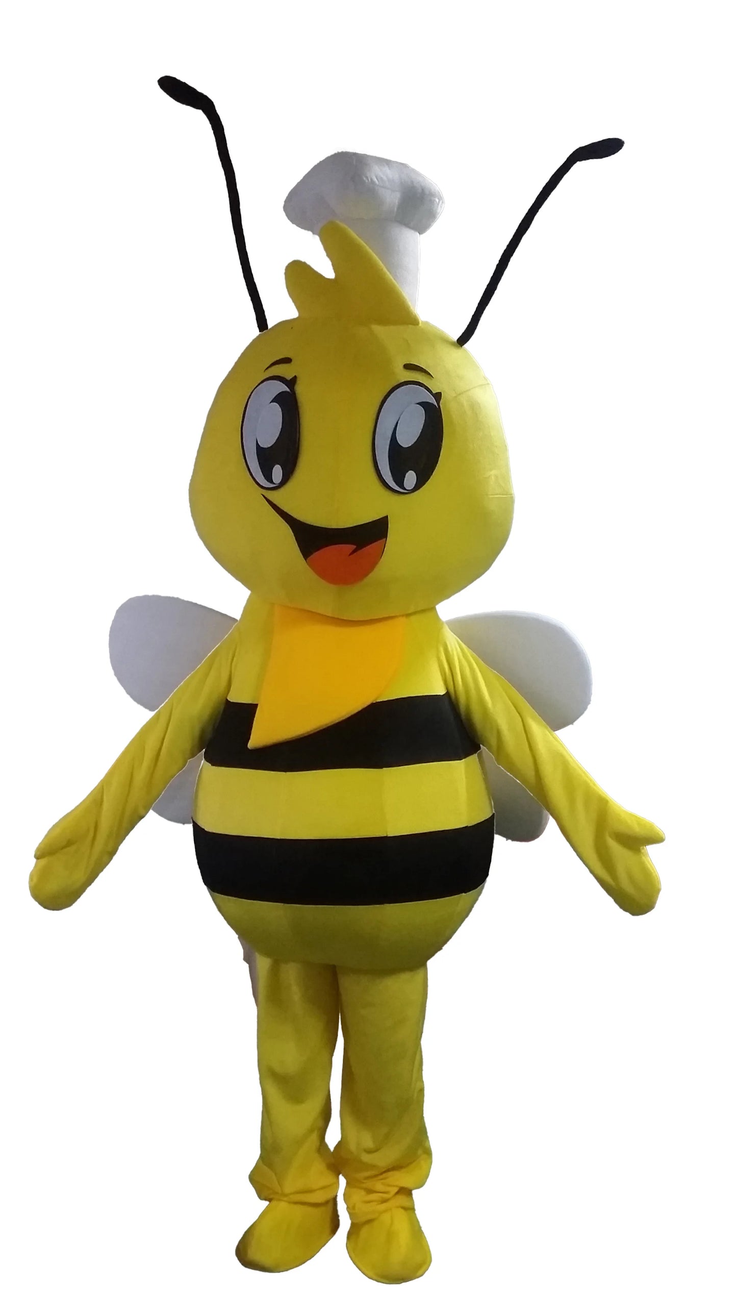 Fantasia de mascote abelha inteligente tamanho adulto para homens e mulheres cabeça