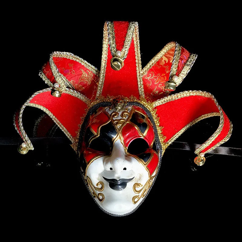 Máscara de baile de máscaras veneziana, máscara facial completa, máscara cosplay