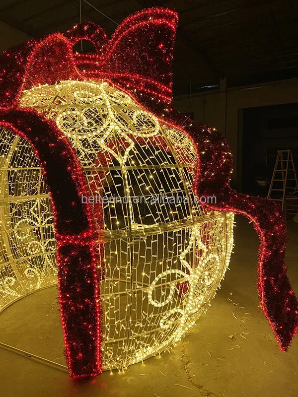 Bola de Natal  Shopping Grande LED Exterior Metal Decorativa Arco decorativo de Natal 3m