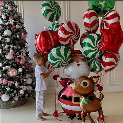 Balão Metalizado Pirulito Doces De 45cm (10 Unidades)