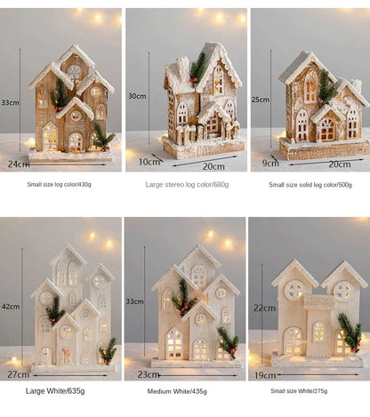 Cerca Decoração Natal Neve Pinho Decoração árvores Natal | Portão árvore natal madeira