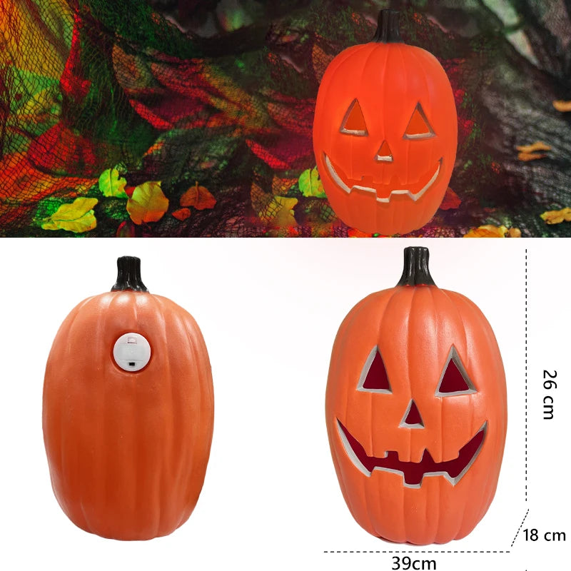 Luzes de abóbora, lanterna de abóbora, abóbora de Halloween, luz noturna LED e abóbora
