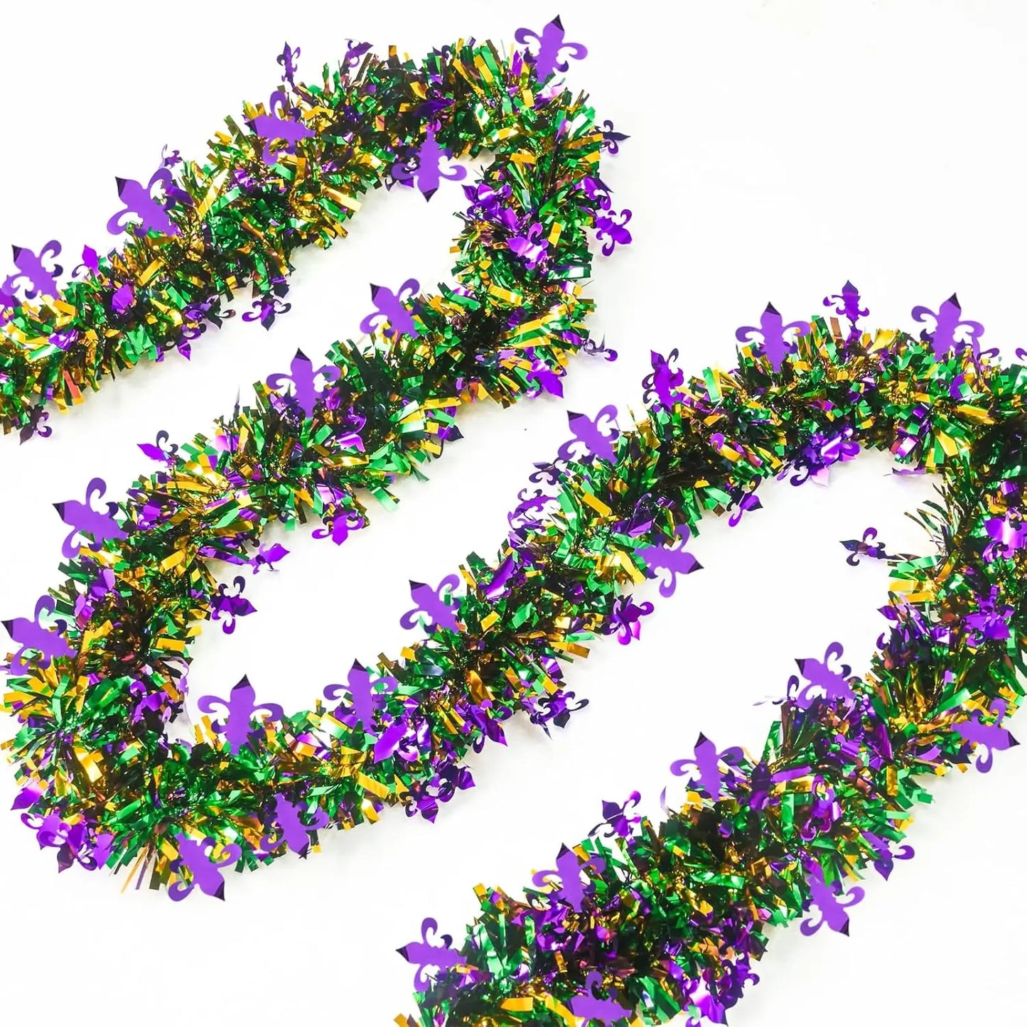 kit Carnaval Pacote com 1 saias de mesa com franjas metálicas Carnaval de 29,5 x 182 cm