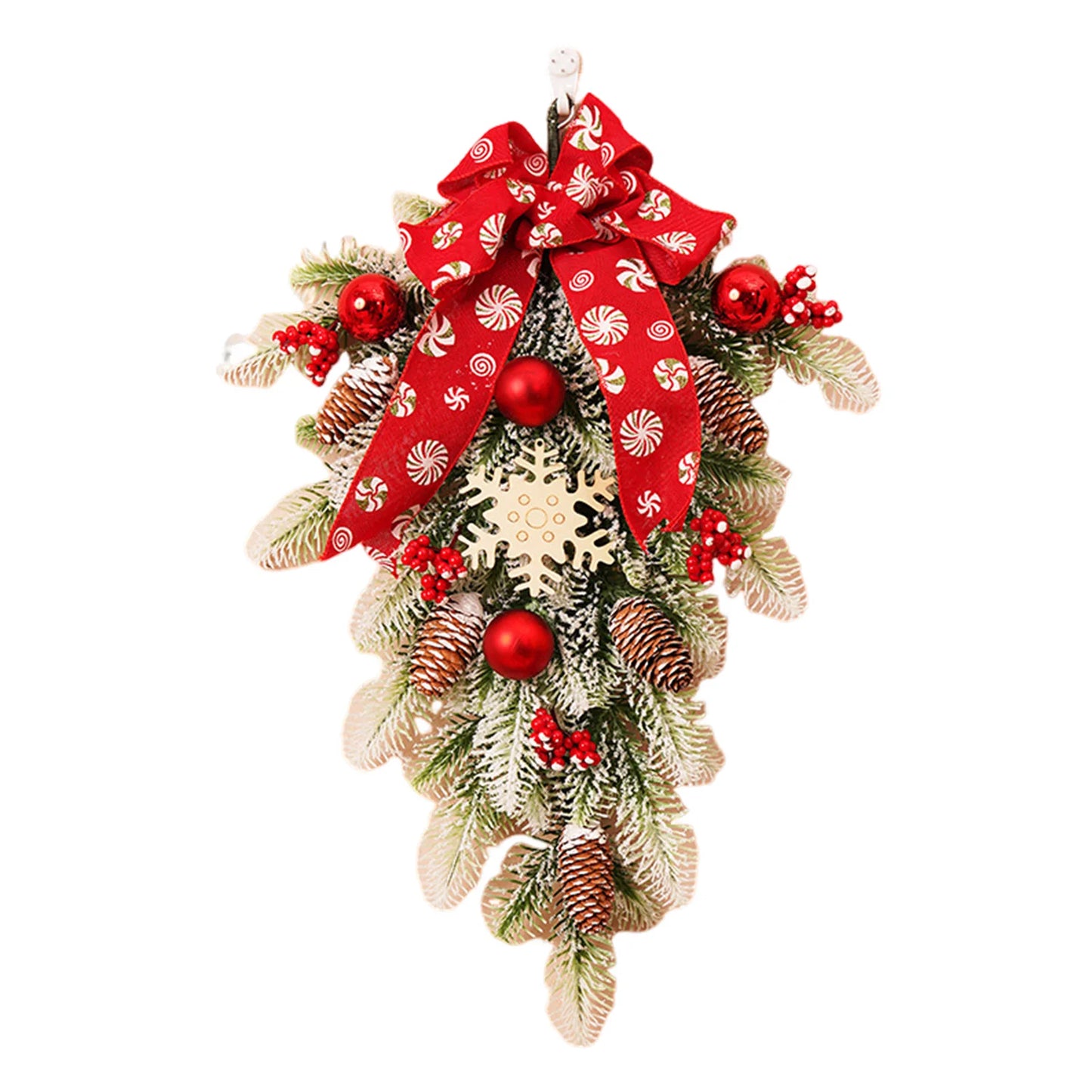 Guirlanda de Natal Enfeites Pendurados Árvore De Natal Layout De Cena De 50 Cm