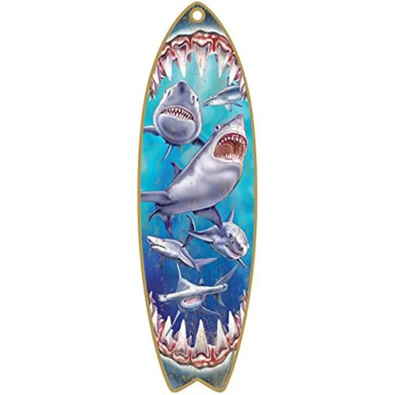 Arte prancha surf,arte surf madeira | Decoração retro artesanato com tema do oceano