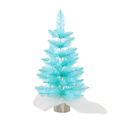Mini Árvores de Natal Azul 45cm 1 Unidade Árvore de Natal Mini Pinheiro Natal Mini Árvores