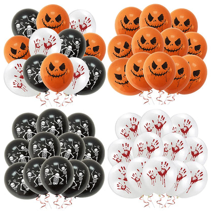 Festas temáticas de Halloween, decoração, conjuntos de festa, balões assustadores