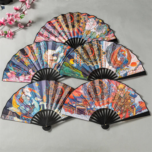 Leque de mão chinês leque dobrável chinês decoração da cultura chinesa decoração retrô