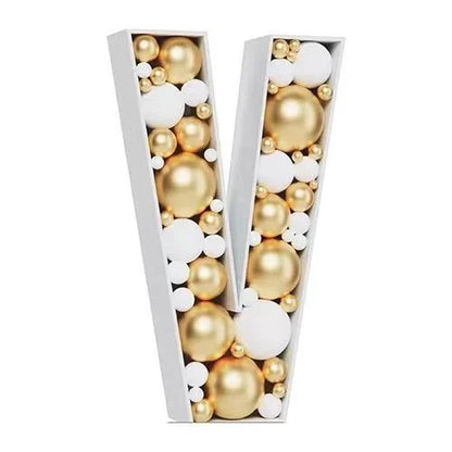 Letras Gigante Moldura para Balão com Números, Mosaico de Balões de 73 cm, Moldura